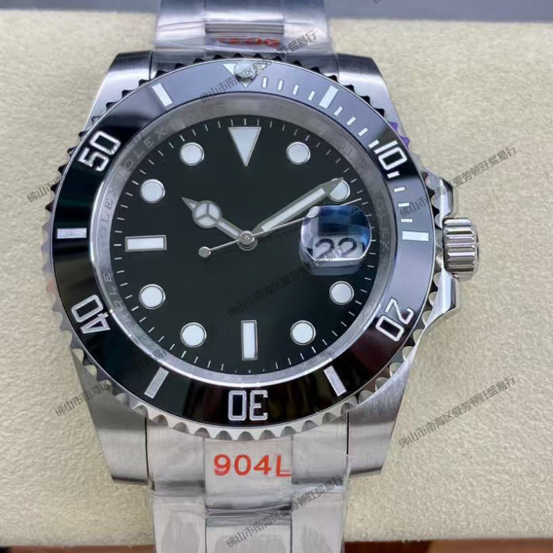 Laojia Sub Submariner Series Diving Water Ghost Fully Automatic Mechanical Watch 40mm Men's Watch Yacht Cross-Border