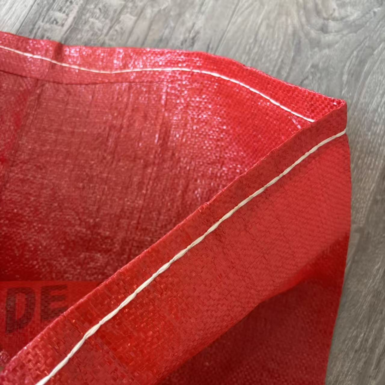 Exportación de 50kg de granos bolsa de tejido PP bolsa de granos bolsa de maíz rojo bolsa de tejido