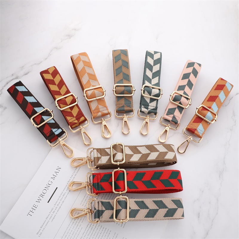 strap Bag Replacement Shoulder strap Lengthened Adjustable Bag Shoulder strap Accessories Ethnic Style All-match Wide Shoulder strap