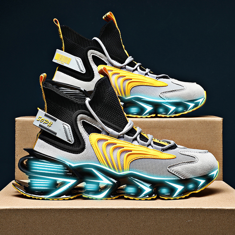 Putian Men's Shoes Air Force One Back to the Future Basketball sneaker Four Seasons Blade Running Shoes Trendy High-top Shoes Cross Border Putian Men's Shoes Air Force One Back to the Future Basketball sneaker Four Seasons Blade Running Shoes Trendy High-top Shoes Cross Border