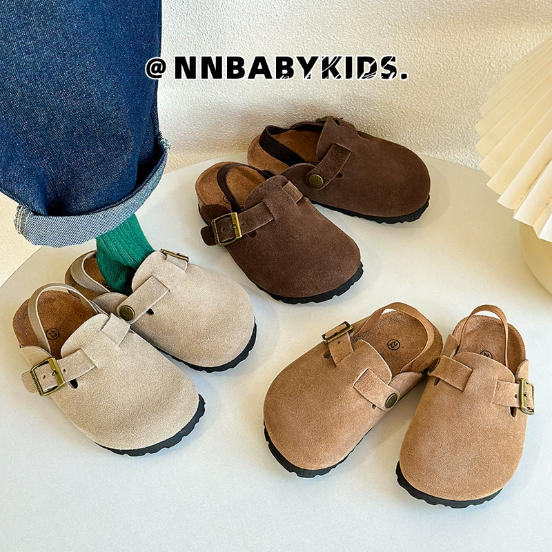 Корейская версия детской пробковой обуви Birken весной и осенью матовая кожа для мужчин и женщин пляжные тапочки для детей