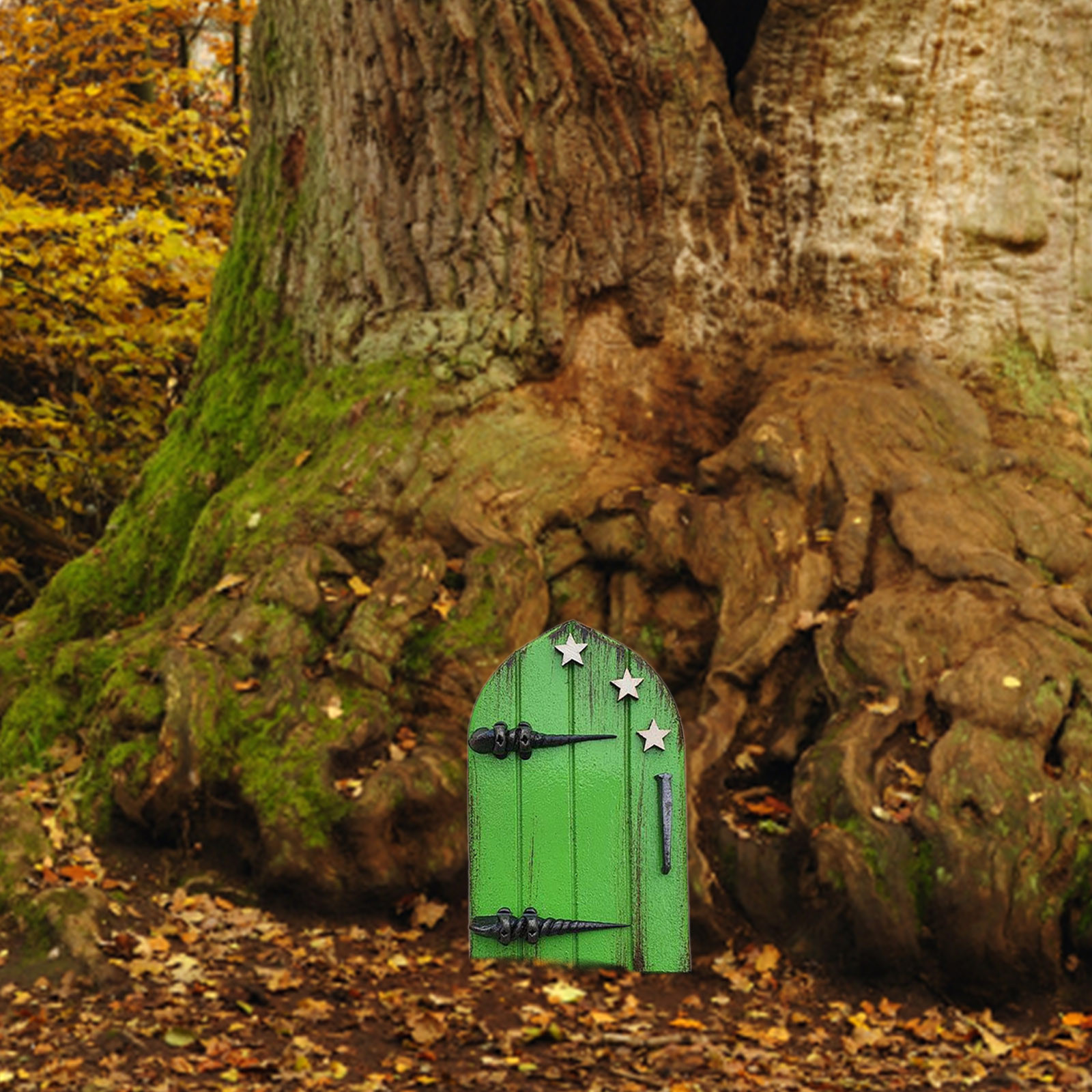 Miniature Fairy Garden Dwarf Door Tree Decorations display picture 7