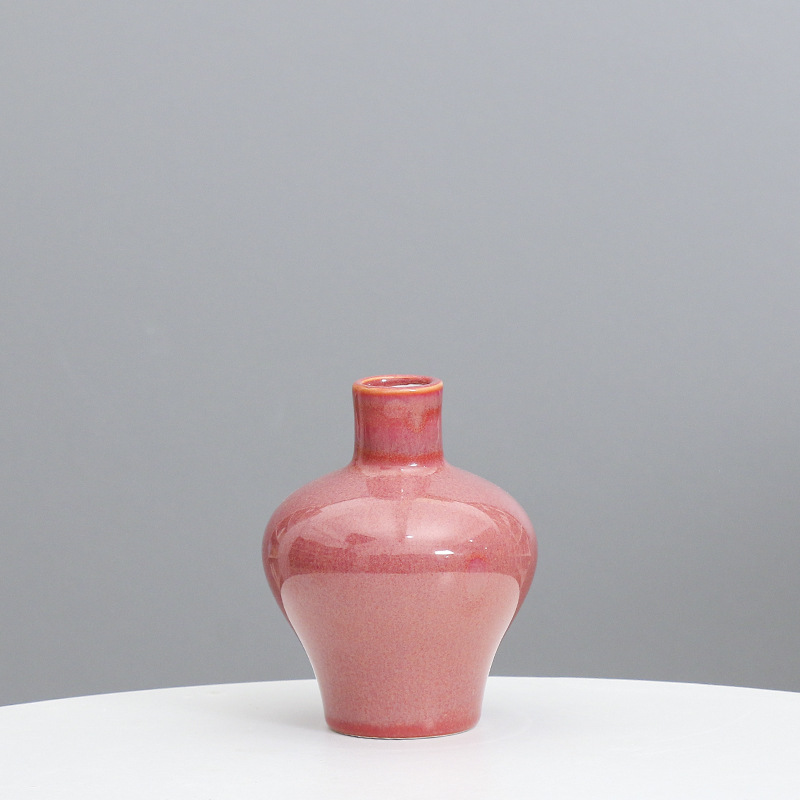 Florero de cerámica creativa moderna flor azul hogar sala de estar decoración hidropónica simulación flor seca titular de comercio exterior transfronterizo