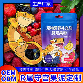 爬宠睫角守宫果粉魔物守宫盖勾亚R属性巨人适口混合果泥饲料定制