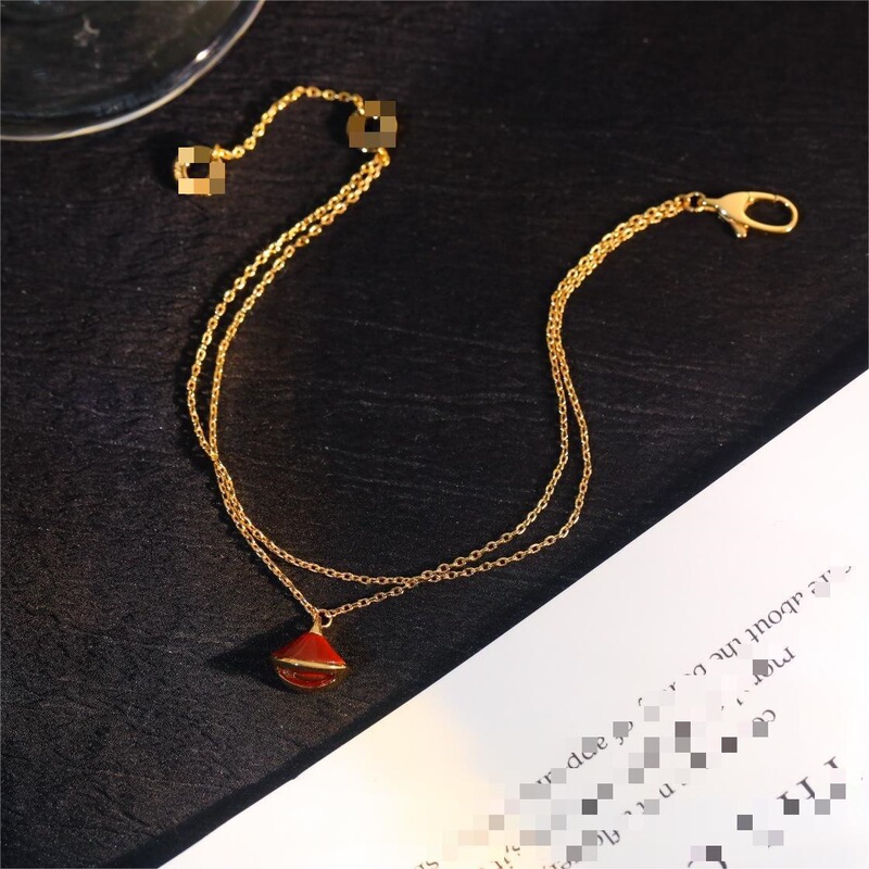Bv Mini Skirt Bracelet Rose Gold Red Jade Trendy Light Luxury Simple High-End Version Bracelet Jewelry Direct from Manufacturer Bv Mini Skirt Bracelet Rose Gold Red Jade Trendy Light Luxury Simple High-End Version Bracelet Jewelry Direct from Manufacturer
