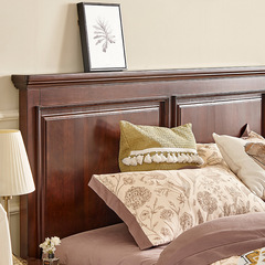 美式復古全實木床櫻桃木雙人床婚床現代簡約美式床主臥大床