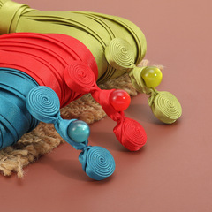 旗袍玉石盤香紐扣中式手工盤扣復古衣服漢服玉珠裝飾扣子輔料配件