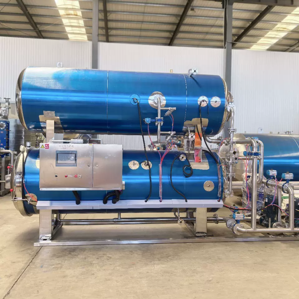 卧式粽子杀菌锅 高温高压大型粽子蒸煮锅 粽子软包装食品杀菌设备