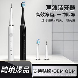Household Dental Calculus Remover Oral Cleaning High Frequency Sonic Tooth Cleaner Electric Portable Whitening Gum Protection