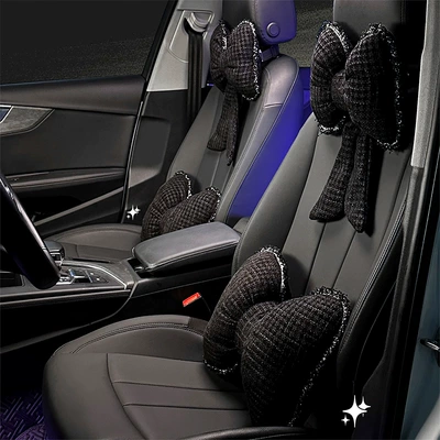 Waist support: Color Butterfly-Shaped Car Neck Pillow
