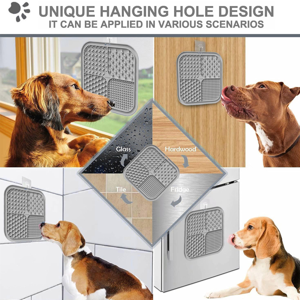 Almohadilla para lamer para mascotas de Amazon, juego de comida de silicona para mascotas con ventosa