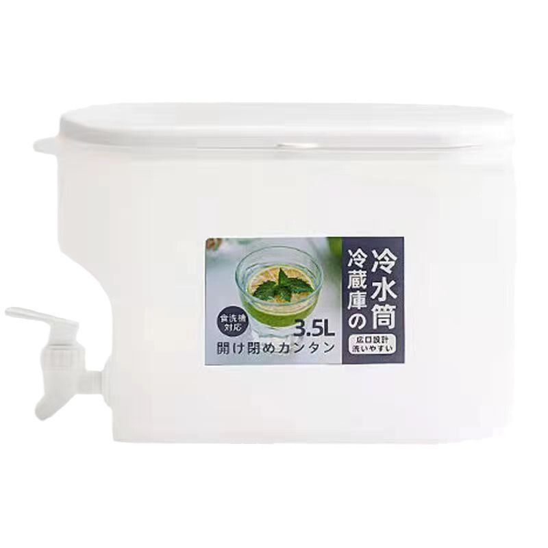 家用冰箱凉水壶塑料塑封冷泡简约水桶北欧风带龙头加厚批发|undefined