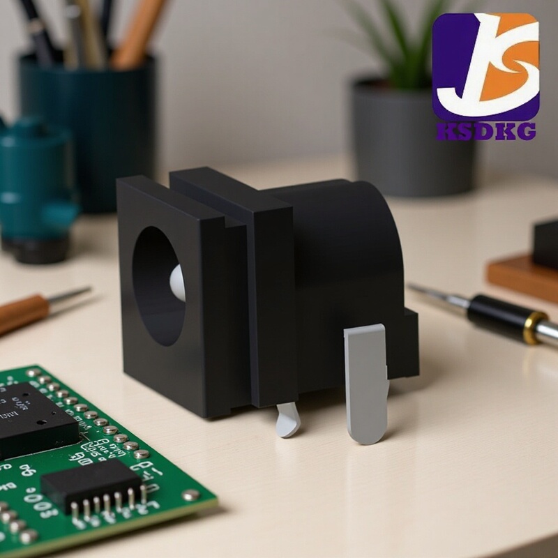 90 Degree Dc Socket Center Pin 2.02.53.0 Power Supply Dc Female Socket Wholesale Power Adapter