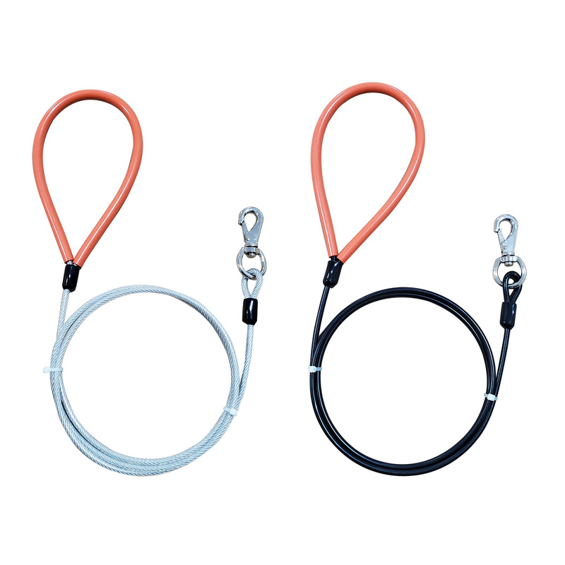 Anti-bite Dog Chain Traction Rope Steel Wire Dog Rope Pet Supplies Anti-bite Rope Amazon Multi-size in stock