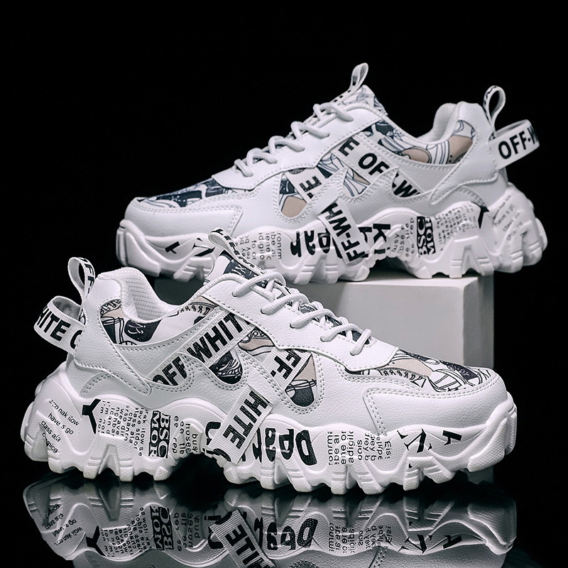 Transfronteriza verano transpirable zapatos de los hombres de estilo coreano de moda todos los deportes a juego zapatos de aumento casuales Internet celebridad Daddy ins zapatos de moda hombres