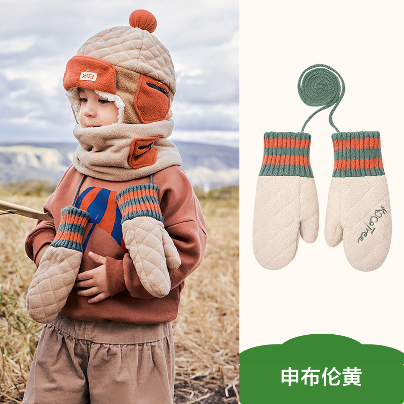 KK Árbol de Los Niños guantes invierno Niñas estudiantes La Escuela Primaria dedo especial bebé caliente engrosada clase Un antiestático