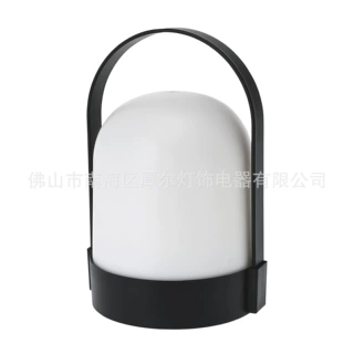 暖白色 LED 台灯带电池座的台灯带手柄的灯适用于露台、阳台适合