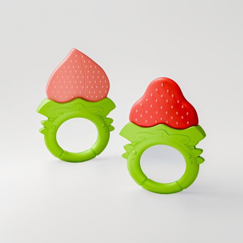 Fábrica de productos de dientes de fruta para bebés, dientes de frutas para bebés, anillo de tracción, frutas y verduras, juguetes de frutas, dientes para bebés, mordidas y mordidas