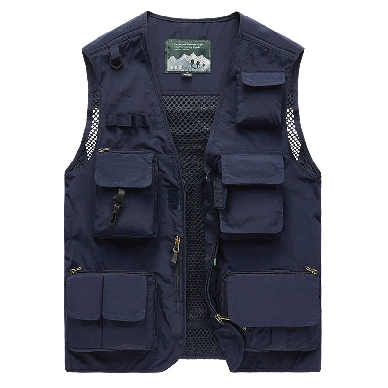 Travel summer vest, thin autumn jacket, plus size