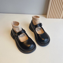 2022年春秋新款瑪麗珍厚底女童皮鞋英倫風復古學院風小女孩鞋子