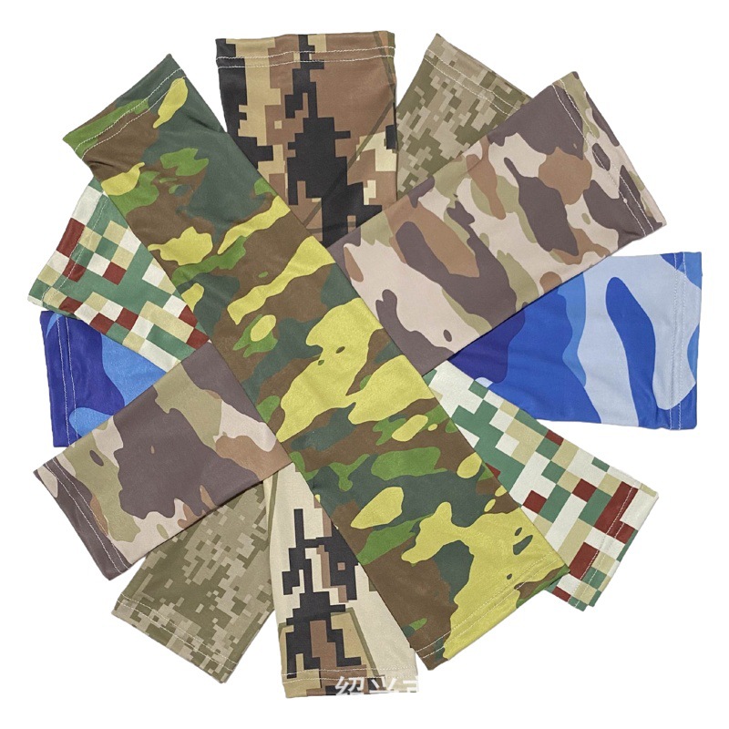 Camouflage Ice Sleeve Sun Protection Sleeve Magic Headscarf Scarf Ice Silk Neck Sleeve for Men and Women Outdoor Sports UV Protection Sleeve