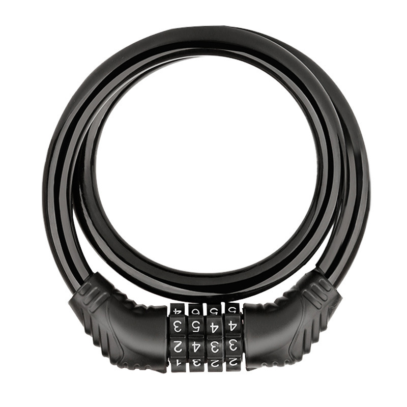 Cerradura de bicicletas antirrobo de 65 cm cerradura general de bicicleta de montaña cerradura de cable de acero cerradura de automóviles accesorios de vehículos eléctricos portátiles al por mayor