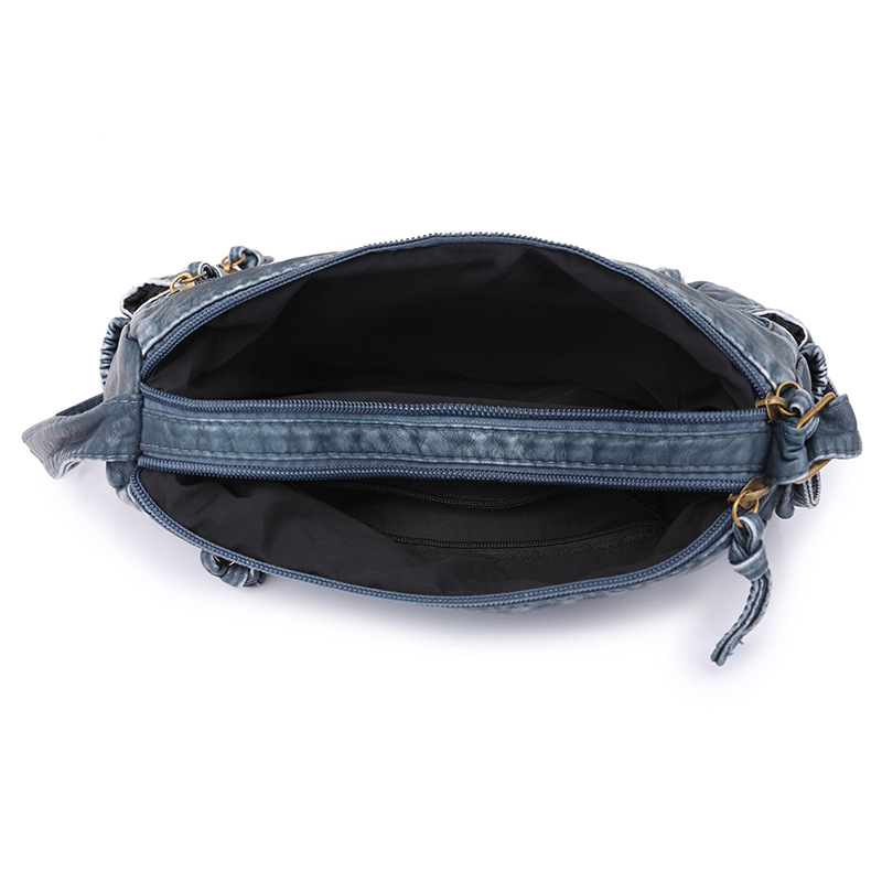 2023 New Cross-Border Genuine Leather Texture Woven Shoulder & Crossbody Bag For Women, Fashion Versatile Large Capacity Mom Bag - Thumbnail 4