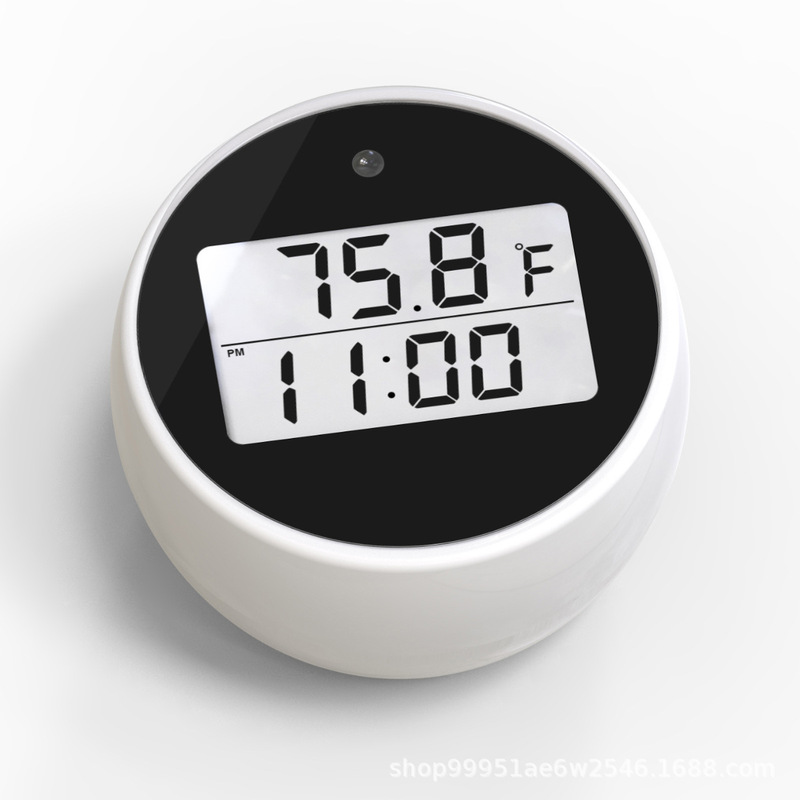 Floating Ice Bath Mini Thermometer with Time Timing Automatic Pool Water Temperature Meter Waterproof Alarm Electronic Temperature