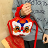 2026 new year Limited Lion Plush Doll Pack Korean Edition lovely Cartoon One shoulder Shoulder bag Versatile Handbag