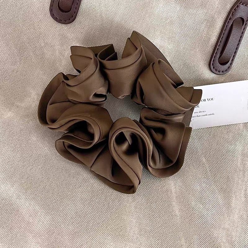 法式复古木耳边大肠发圈女后脑勺扎马尾发绳高弹力耐用橡皮筋头饰|undefined