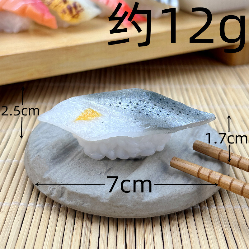 Simulación sushi modelo de juguete para niños japonés comida grande adornos tiro Decoración Accesorios salmón cocina rebanada