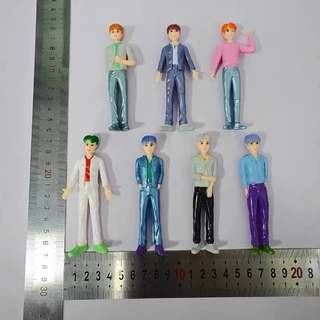 跨境新款  4寸防弹少年团公仔摆件人偶7款袋装盒装