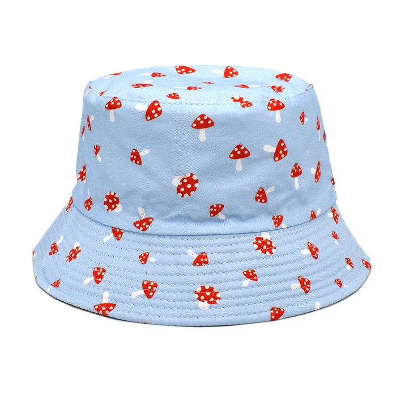 Unisex Basic Mushroom Flat Eaves Bucket Hat display picture 4