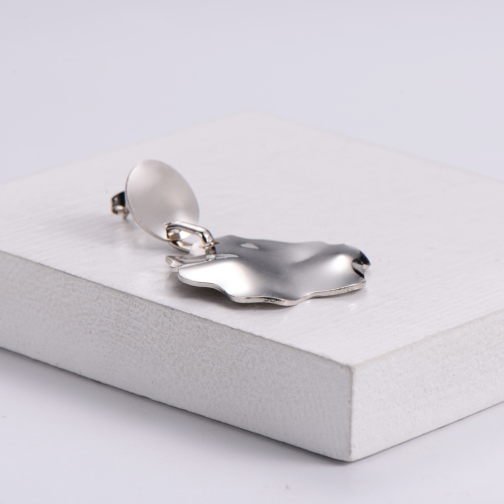 Einfacher Stil Irregulär Rostfreier Stahl Ohrringe Überzug Edelstahl Ohrringe display picture 4