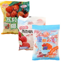 台湾晶晶果冻布丁400g一箱10包 进口儿童食品 休闲零食批发