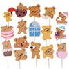 Retro brand decorations flower-shaped, internet celebrity, with little bears