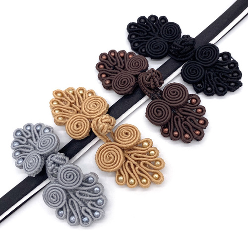 Clothing Accessories Handmade Seven Beads Qipao Button Coat Button Clothes Decoration Buttons Factory Wholesale 