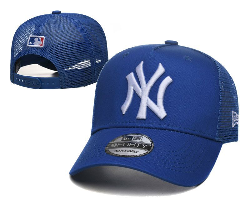 New Era New York Yankees 9FORTY Trucker Cap Blue