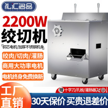 切片灌肠机不锈钢绞肉机商用绞切立式丝机大功率两用机多功能电动