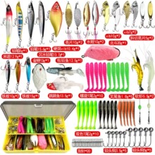 路亚饵套装拟饵淡水海水假饵硬饵雷蛙马口瓜子亮片软饵米诺路鱼饵