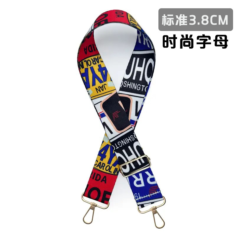 Bolso bandolera con accesorios ultra anchos, bolso de color, correa gruesa, correa de repuesto alargada, correa de hombro de bolso universal ajustable