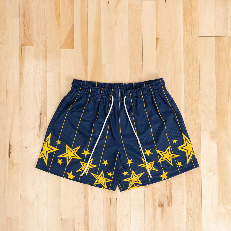 American Basketball Shorts Casual Men's and Women's Fitness Men's Muscle Sports Pants Trendy Beach Pants Mesh Breathable Shorts