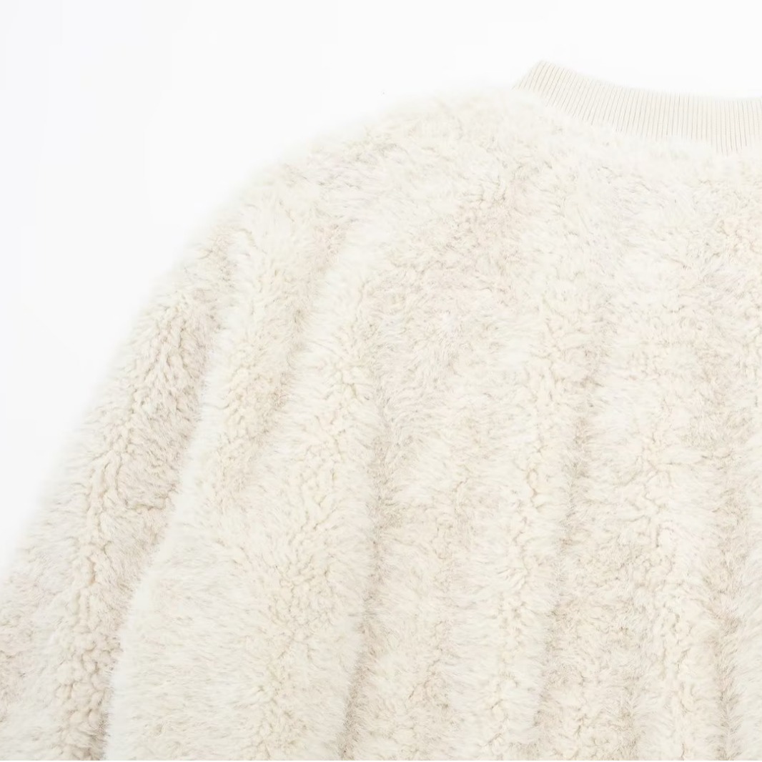 Women's clothing 2023 autumn new artificial fur effect short jacket_voghion.com