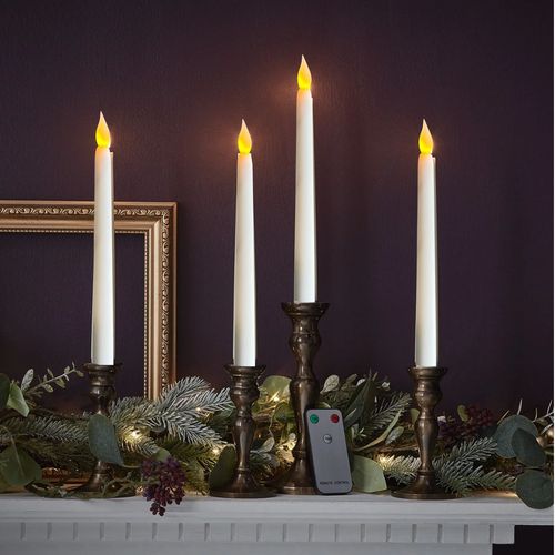 LED slender rod candle electronic candle Christmas decoration remote control electronic candle wedding and celebration pastoral decoration ornament