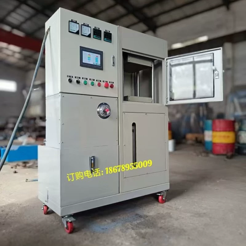 Лаборатория с 2-тонным прессом горячего пресса PLC управления сенсорным экраном для установки давления и температуры параметра