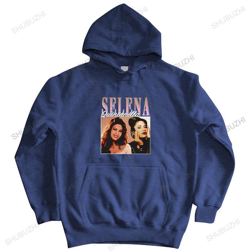 Homme cotton hoodies TOPS SELENA QUINTANILLA zipper Men