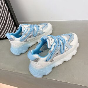 学生网红老爹鞋女春夏2021年新款韩版ins潮厚底系带休闲运动单鞋