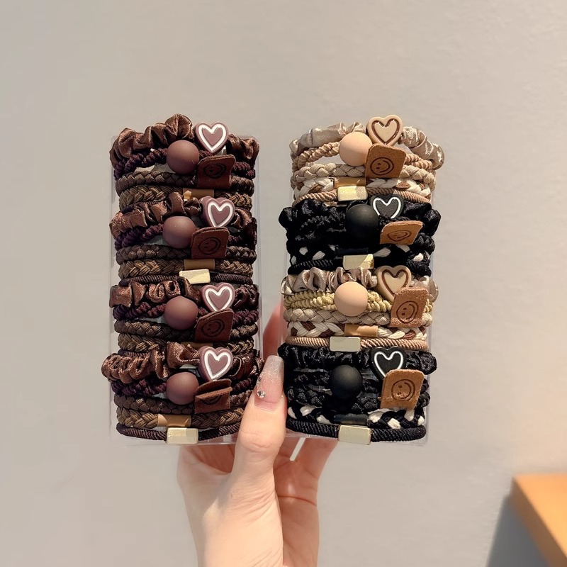 Meilad Bears anillo de cabello otoño-invierno 2024 nuevo estilo de cabello de alta elasticidad de cabello de cola de caballo simple adornamiento de cabello de alta calidad