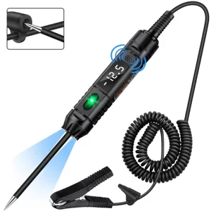 3-72V Avtomobil Test İşığı Rəqəmsal Gərginlik Deteektoru Səsli Prob