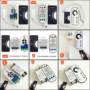 Tuya Wifi Smart App Monochrome Dimmer Lamp with Luminous Characters Timing High Power 23-Key Led Controller